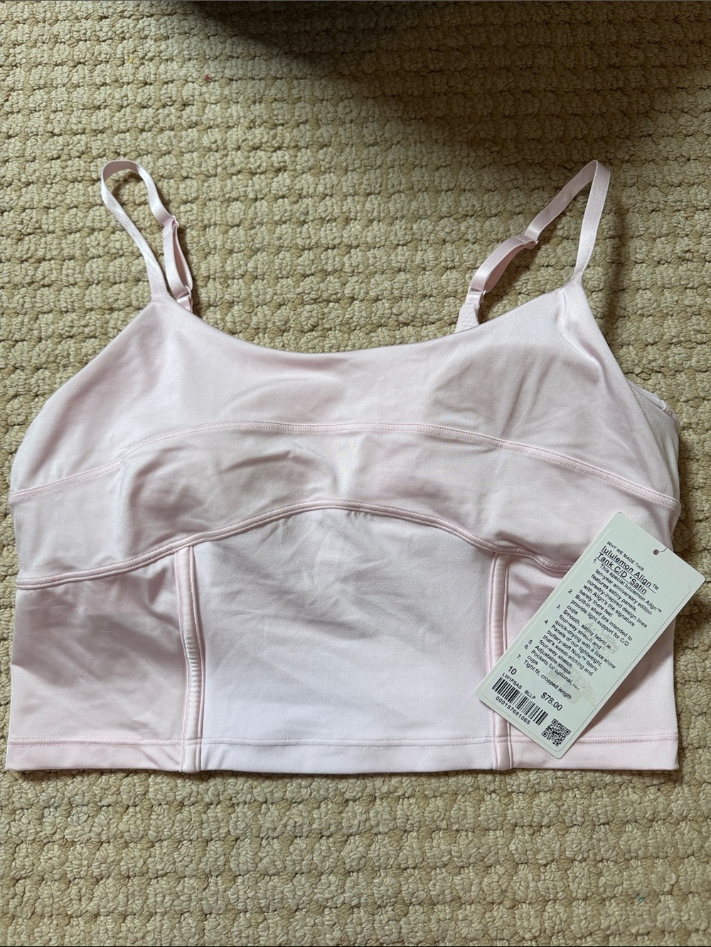 Lululemon Align Tank C/D Satin - Light Pink